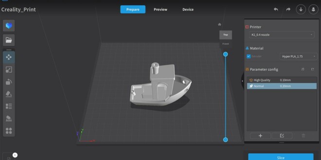 Creality Print 4.3.7 benchy boat