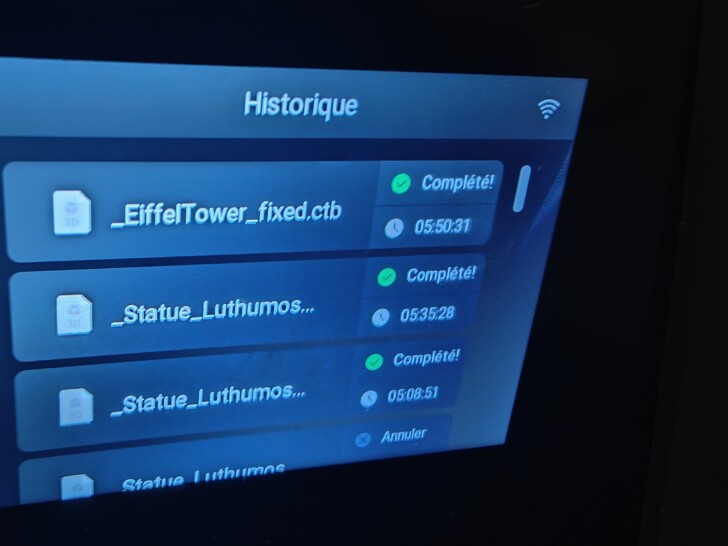 Elegoo Saturn 3 Ultra interface