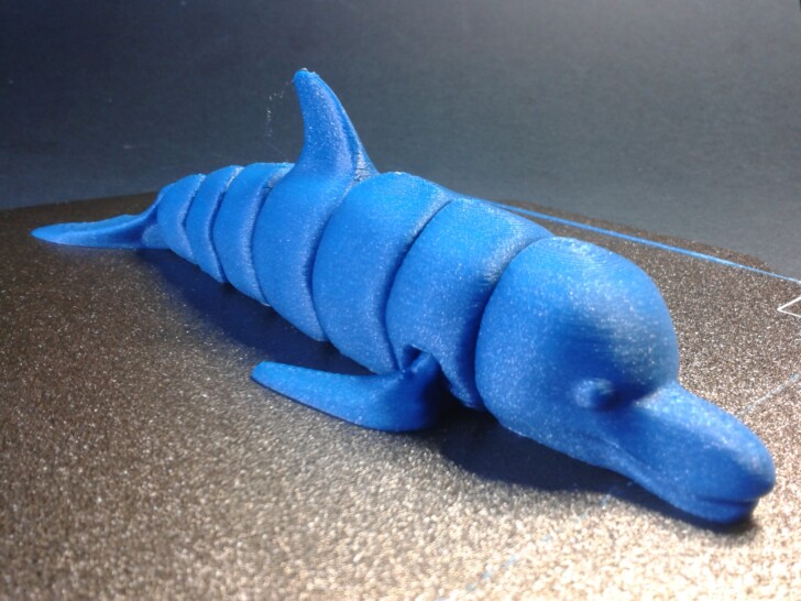 Test AKobra2Pro Print PLA Clipper Articulated Dolphin IMG 20231002 094405