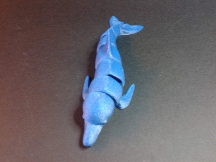 Test AKobra2Pro Print PLA Clipper Articulated Dolphin IMG 20231003 183238