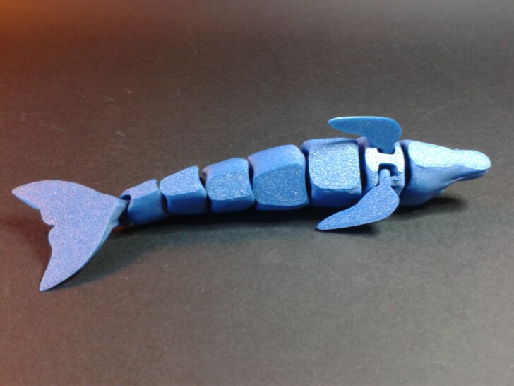 Test AKobra2Pro Print PLA Clipper Articulated Dolphin IMG 20231003 183254