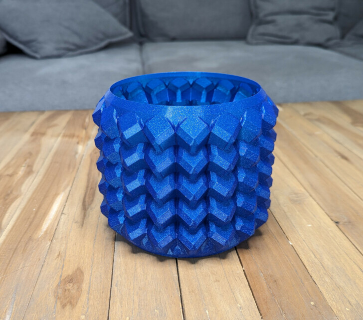 Test filament Forshape PLA Glitter Ocean blue 001