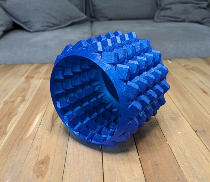 Test filament Forshape PLA Glitter Ocean blue 002