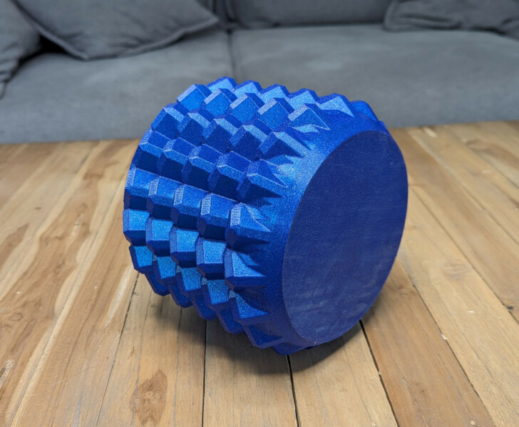 Test filament Forshape PLA Glitter Ocean blue 003