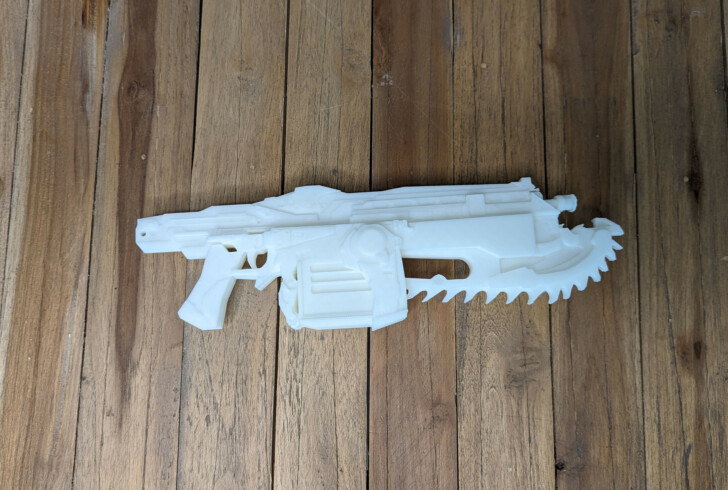 gears of war chainsaw gun 3d printed 2