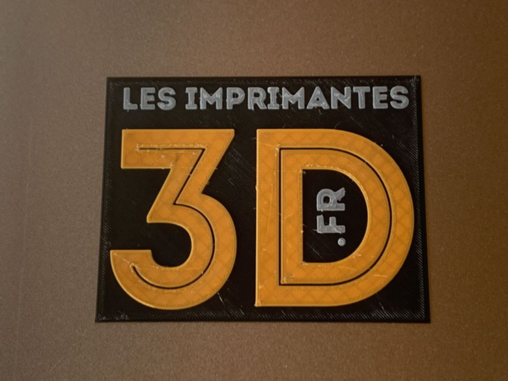 logo Li3D Lesimprimantes3D.fr TPU noir gris orange