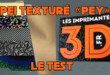 test pei texturé pei review tuto