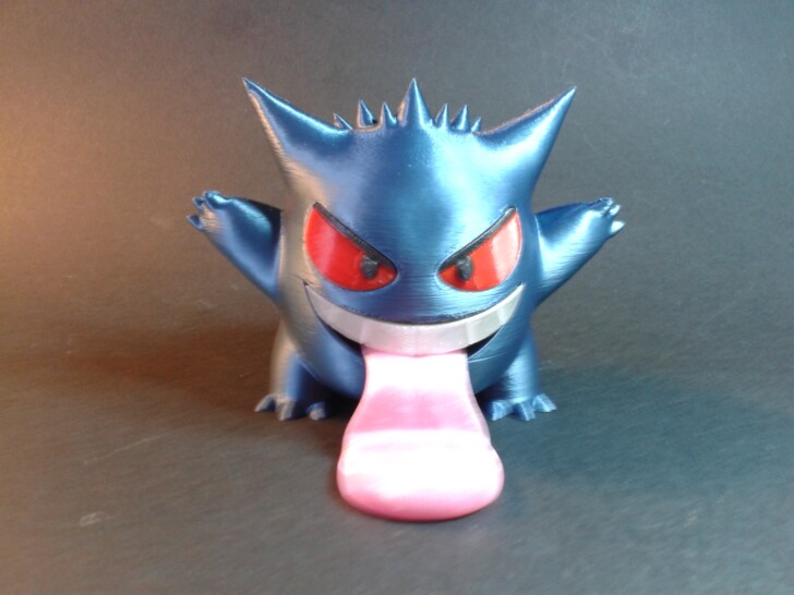 Test Ender 3 V3 KE Print PLA GENGAR BY COLORS IMG 20240101 120011