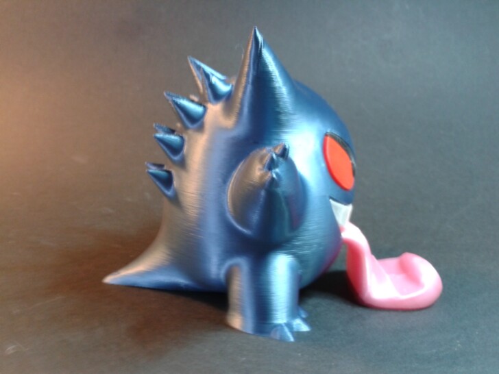 Test Ender 3 V3 KE Print PLA GENGAR BY COLORS IMG 20240101 120032