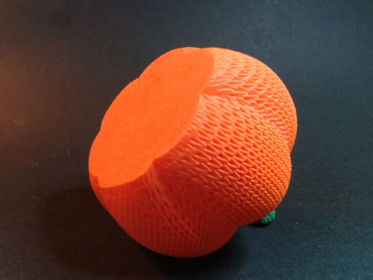 Test Ender 3 V3 KE Print PLA KNITTED CROCHET PUMPKIN JACK 0 LANTERN IMG 20240101 115833