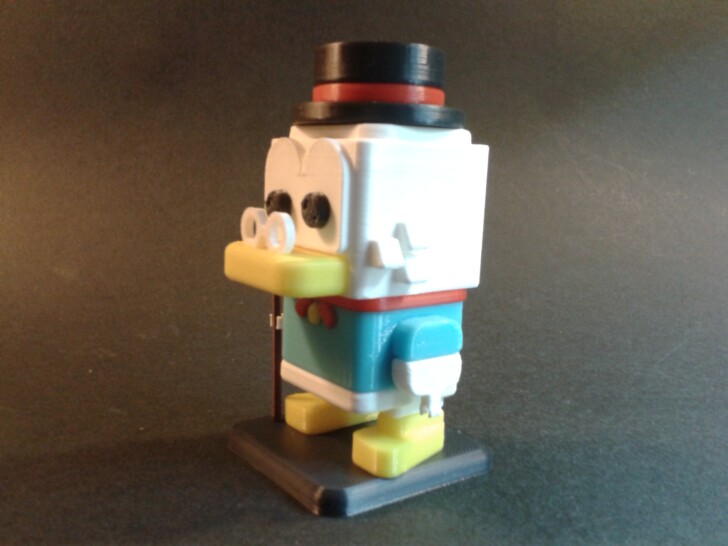 Test Ender 3 V3 KE Print PLA SQUARED SCROOGE MCDUCK IMG 20231230 203727