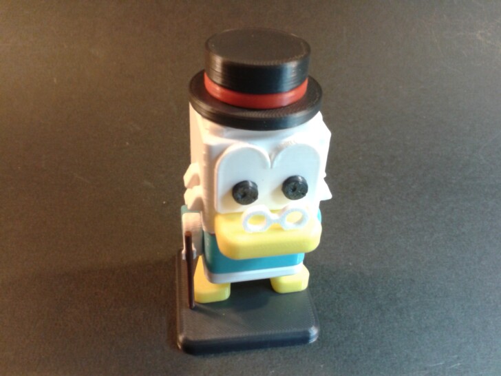 Test Ender 3 V3 KE Print PLA SQUARED SCROOGE MCDUCK IMG 20231230 203847