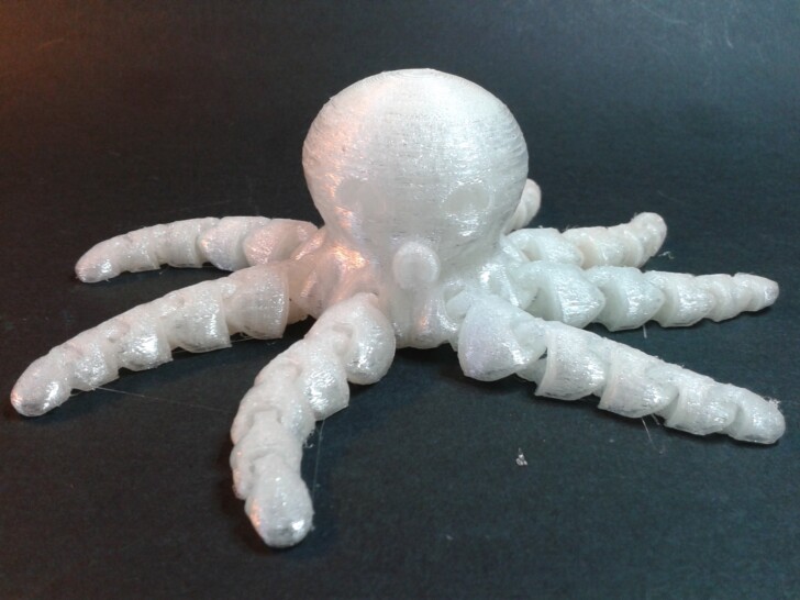 Test Ender 3 V3 KE Print TPU95A Cute Mini Octopus IMG 20231228 144341