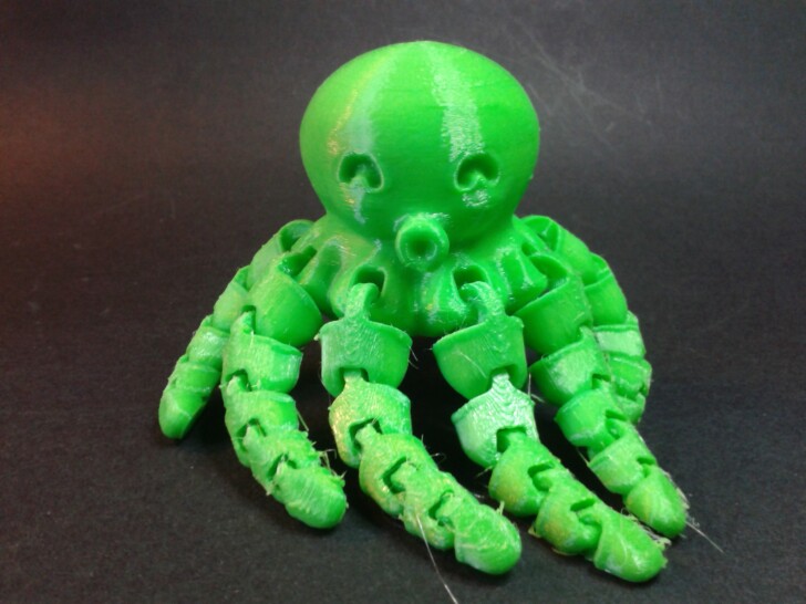 Test Ender 3 V3 KE Print TPU95A Cute Mini Octopus IMG 20240107 122610