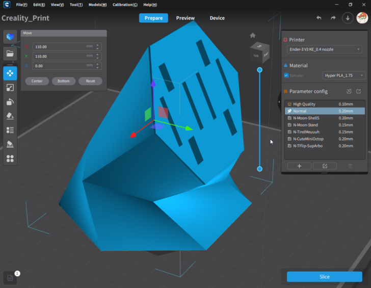 Test Ender 3 V3 KE Trancheur Creality Print v4.3.8 win 2024 01 07 15 58 07 Creality Print