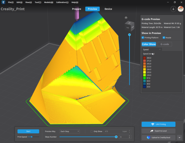 Test Ender 3 V3 KE Trancheur Creality Print v4.3.8 win 2024 01 07 15 58 33 Creality Print