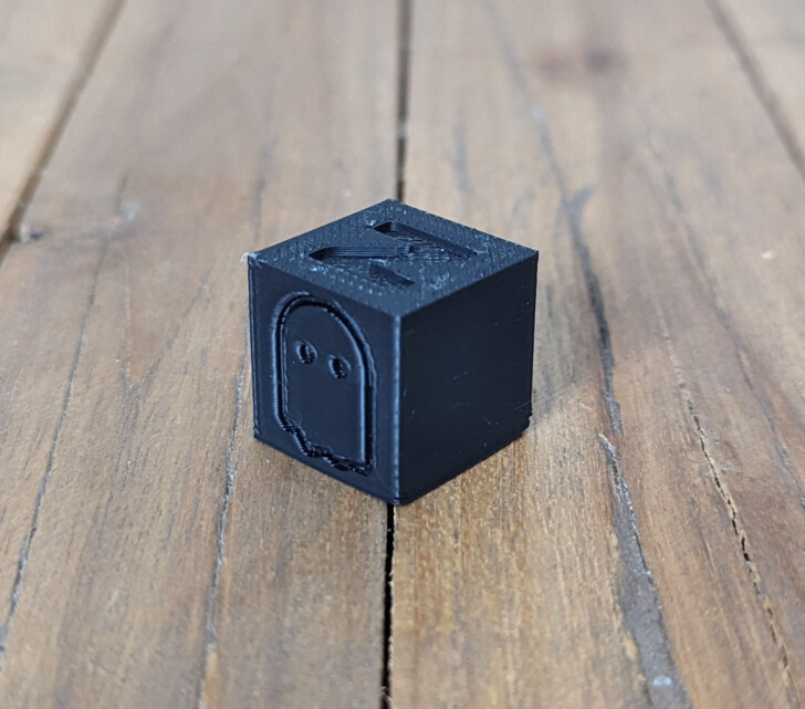 test cube filament Creality ASA 002