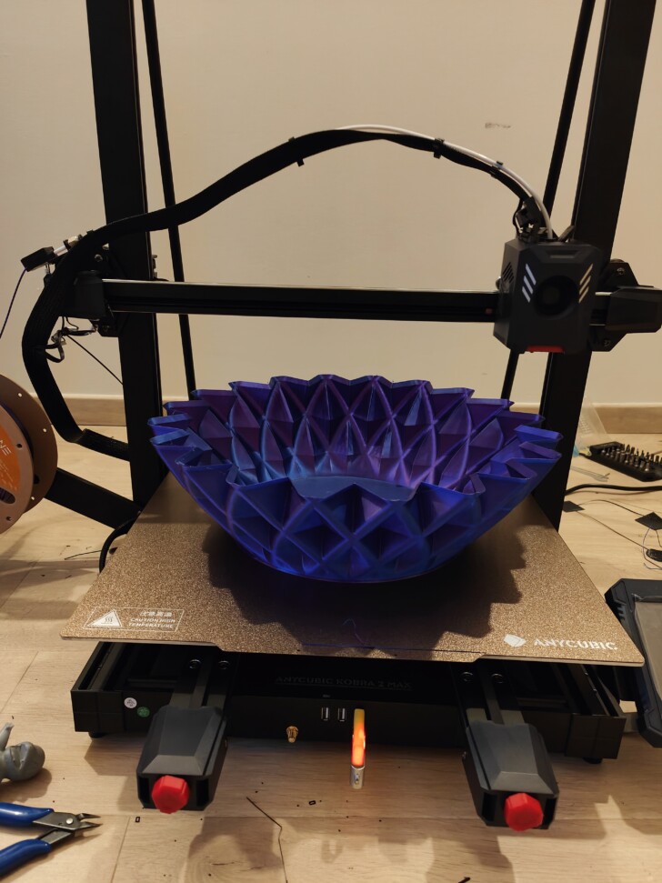 photo grand vase test Anycubic Kobra 2 Max