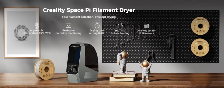 test creality space pi filament dryer
