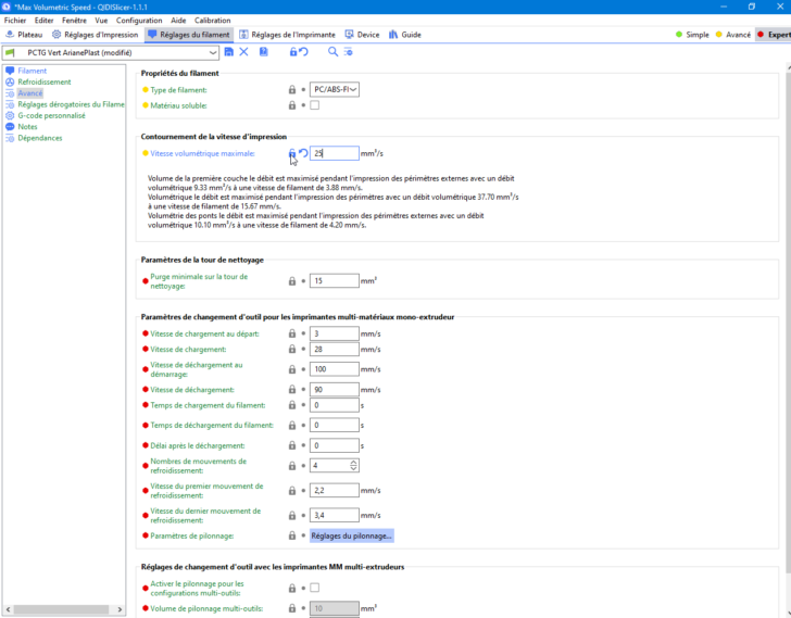 2024 03 21 23 26 19 Max Volumetric Speed QIDISlicer 1.1.1