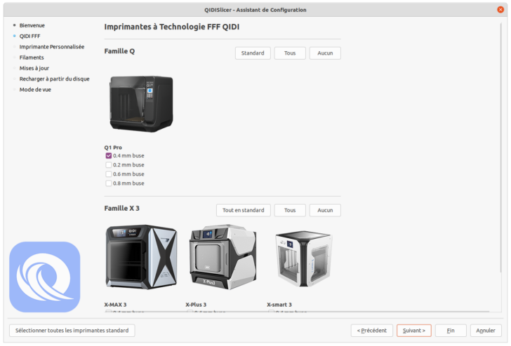 Test Qidi Tech Q1 Pro QidiSlicer v1.1.0 cle USB Qidi Slicer