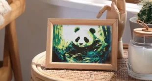 tableau décoratif panda imprimé en 3d
