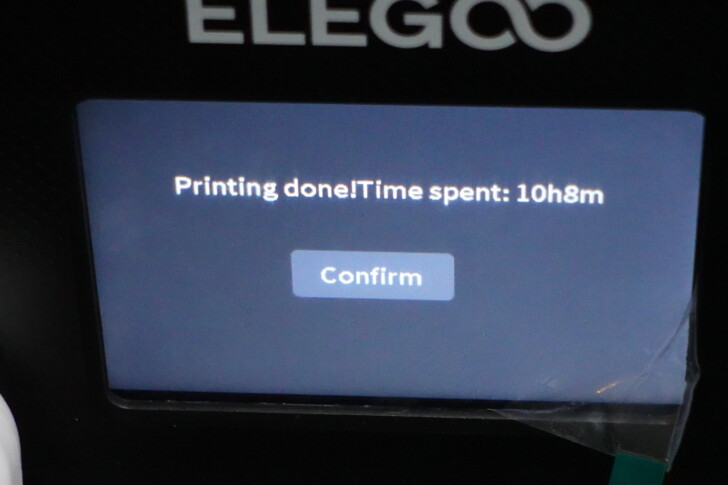 test de vitesse de l'imprimante 3D résine Elegoo Mars 4 Max