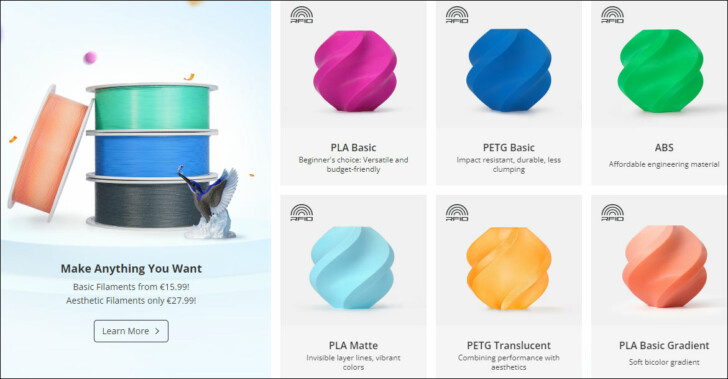 Bambu Lab promotions 2 ans filmaents