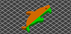 Kobra 3 Combo test model firmware v2.3.2.3 ACEColorfulSharkBeerBottleOpener.gcode Thumb L5 L190