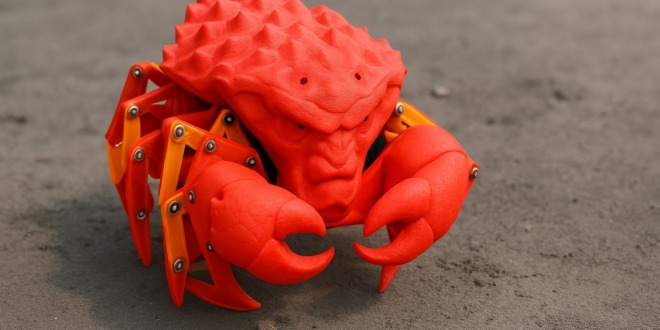 crabe imprimé en 3d
