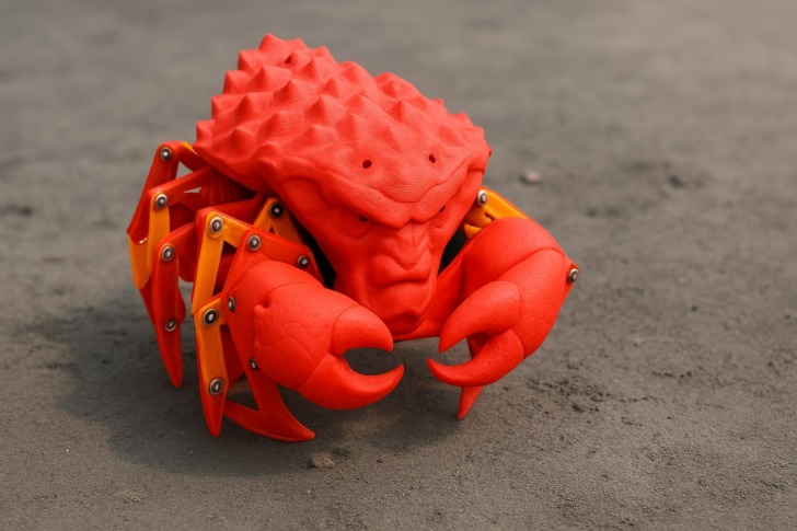 crabe imprimé en 3d