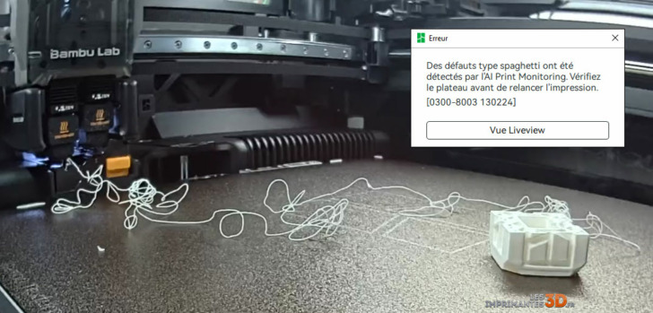 H2D AI Printing Monitoring spaghetti