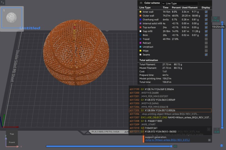 airless basketball