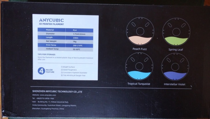 anycubic pla pantone 1