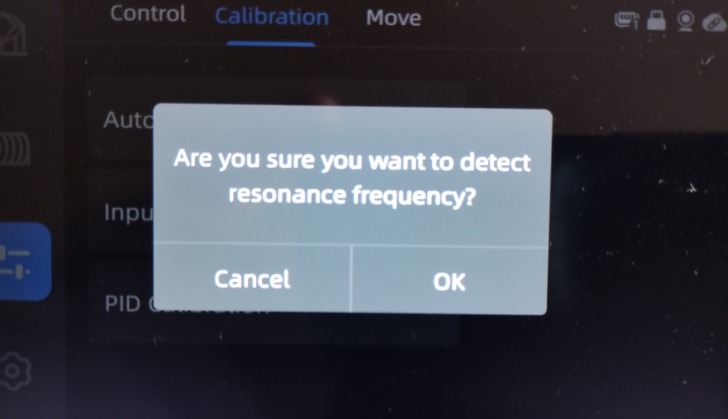 reglages calibration input shaping