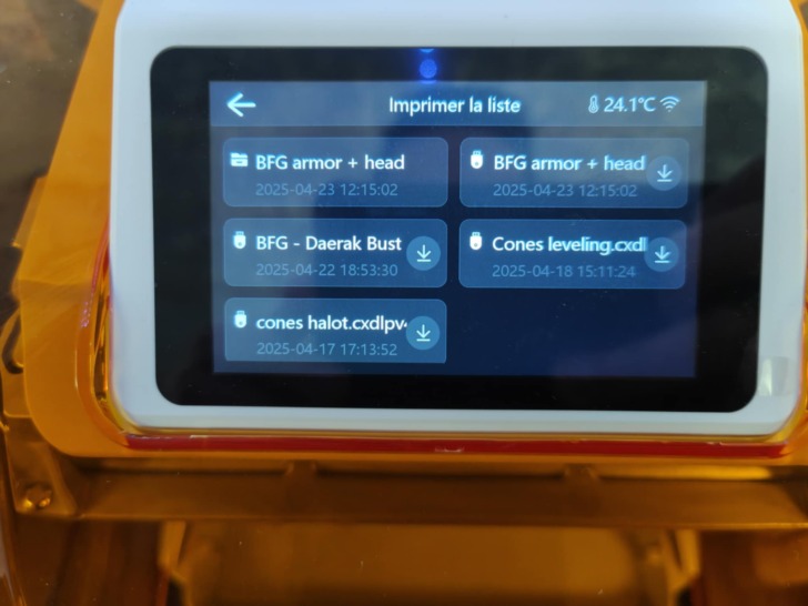 Halot X1 interface4