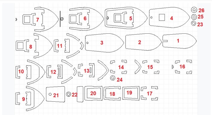 pieces benchy