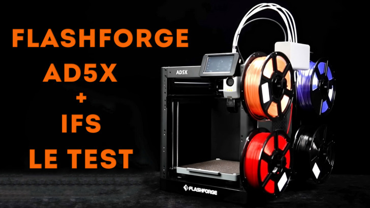 test flashforge ad5x ifs review tuto