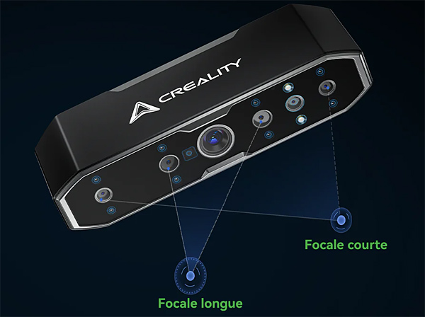 Creality CR Scan Otter scanner 3D focale courte longue Creality CR Scan Otter scanner 3D focale courte longue