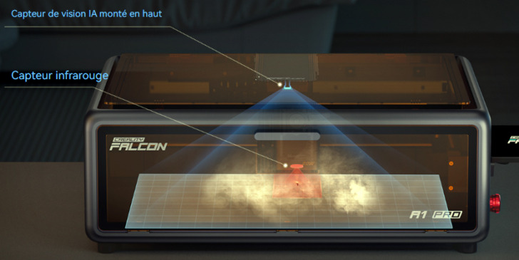 Creality Falcon A1 Pro flamme