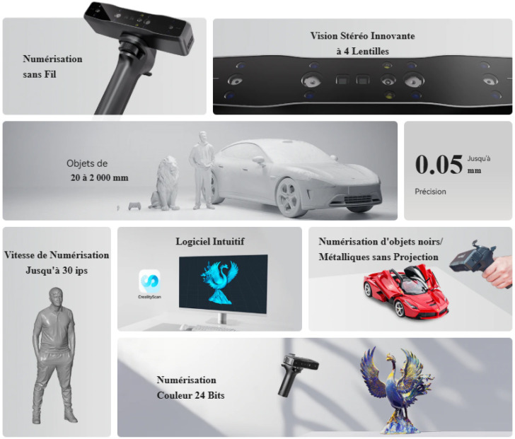 Creality Otter Lite scanner 3D specs Creality Otter Lite scanner 3D specs
