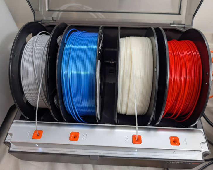 Anycubic ACE Pro 4 filaments