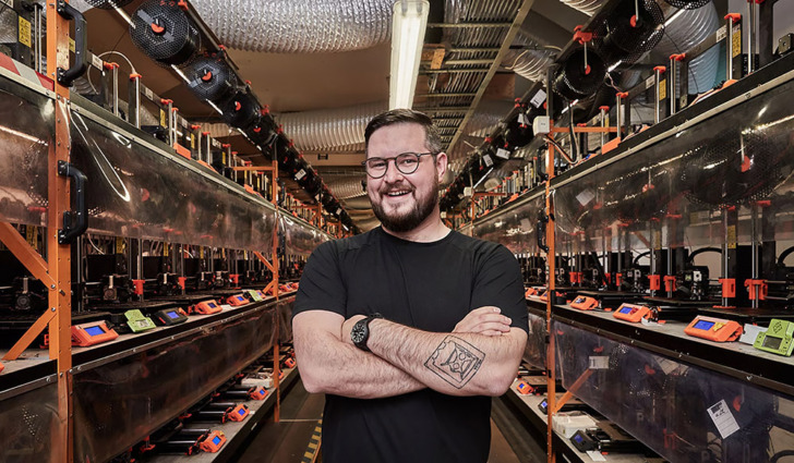 josef prusa printing farm