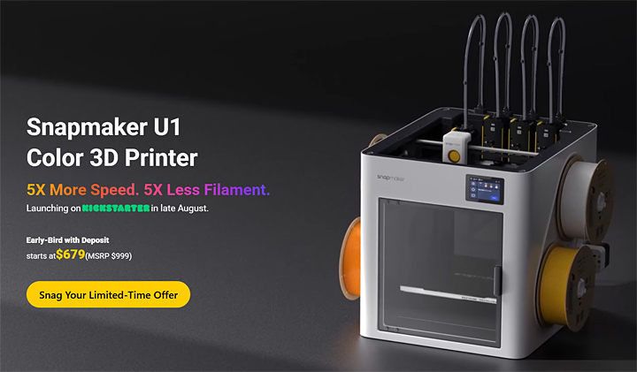 snapmaker u1 kickstarter