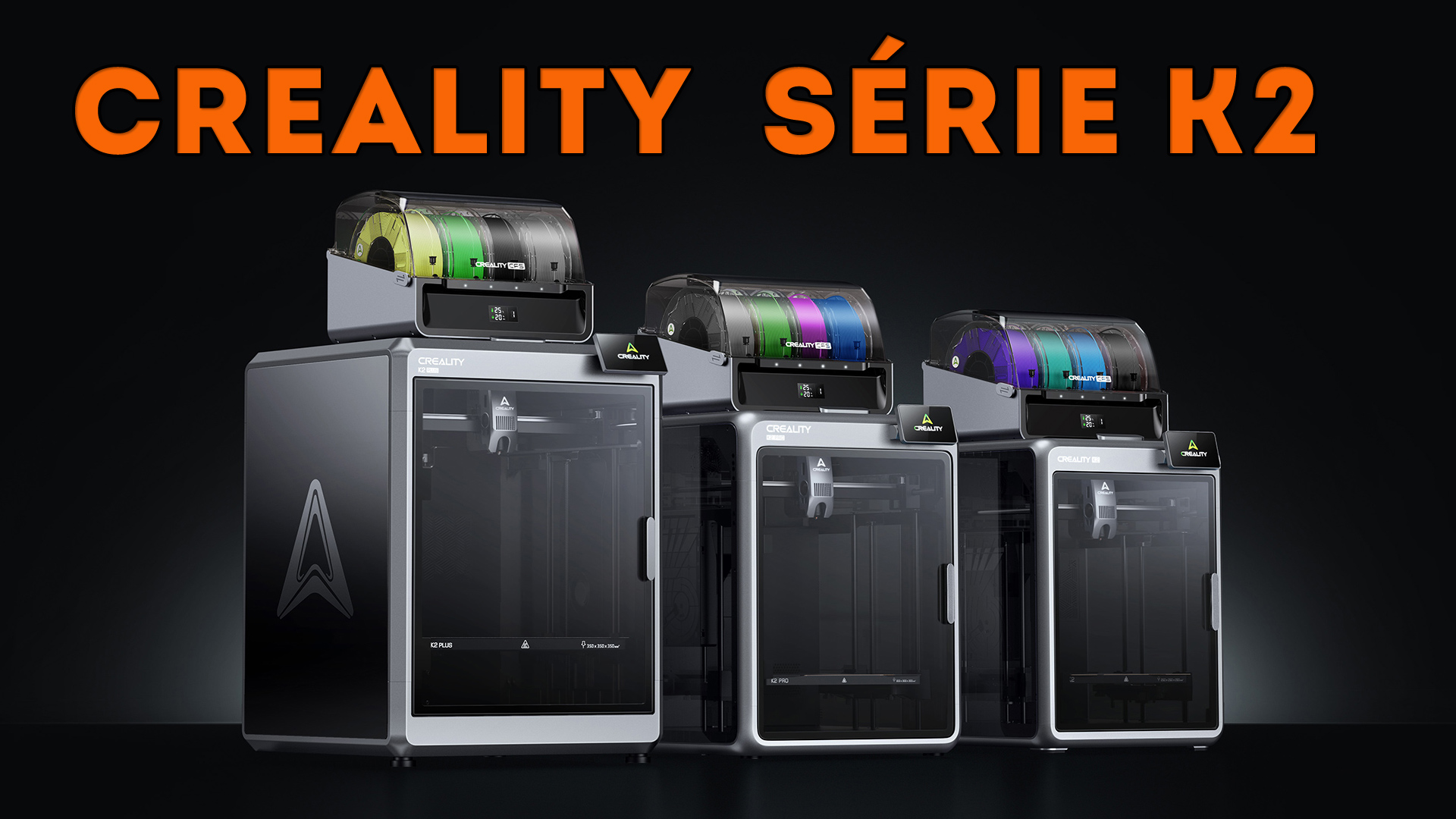 Comparatif des Creality K2, K2 Pro et K2 Plus