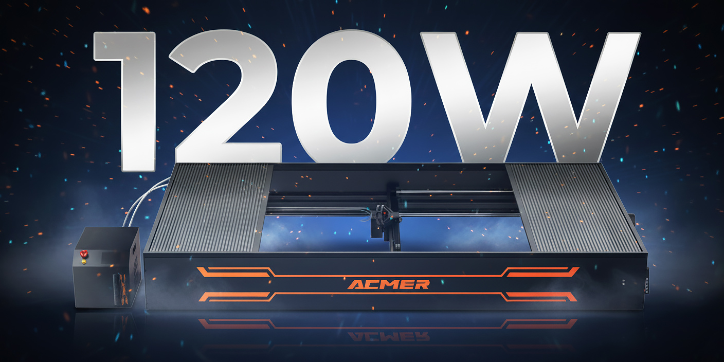 Acmer X1 120W, le premier laser diode 120W refroidi par eau qui cartonne sur Kickstarter