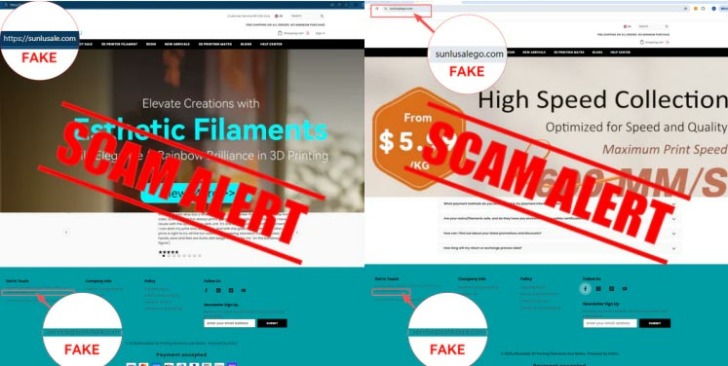 fake site sunlu