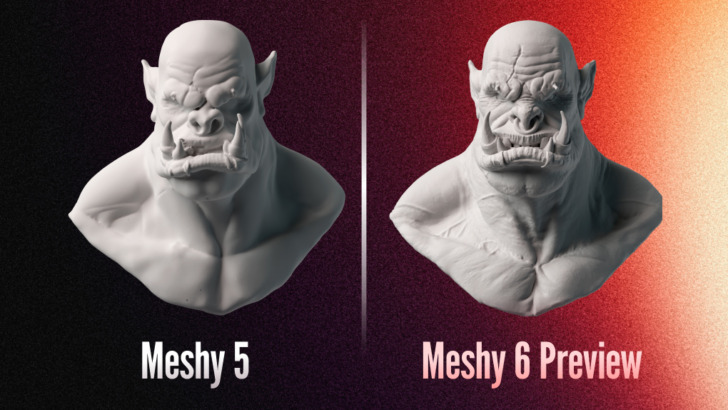 meshy 5 vs meshy 6