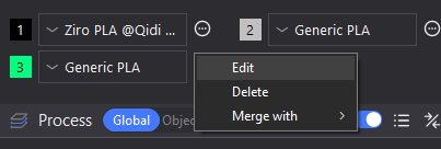 qidi studio filament edit