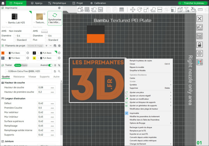 Bambu Studio H2S Li3D